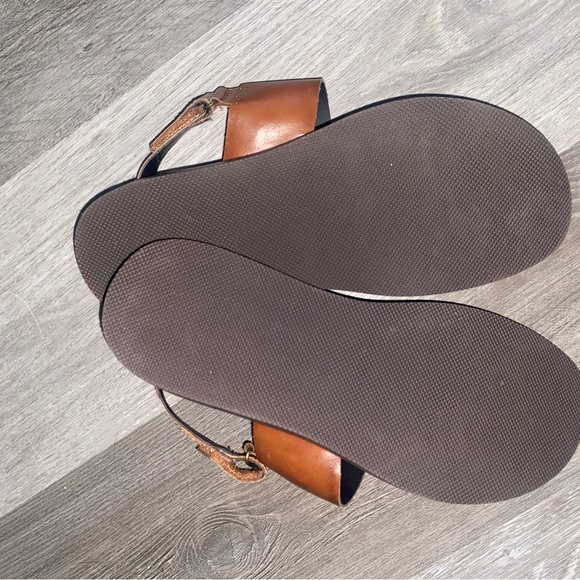 Alfani Cognac Leather Sandals